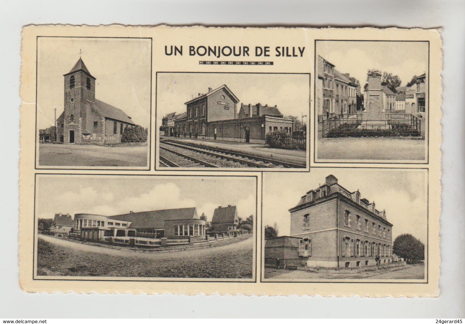 CPSM SILLY (Belgique-Hainaut) - Un Bonjour De.....5 Vues - Silly