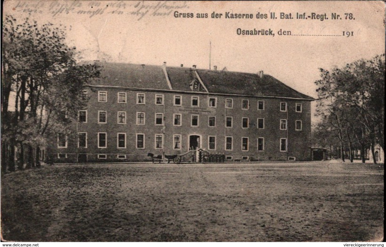 ! Alte Ansichtskarte Aus Osnabrück, Kaserne Des II Bat. Infanterie Regiment Nr. 78, Militaria - Barracks