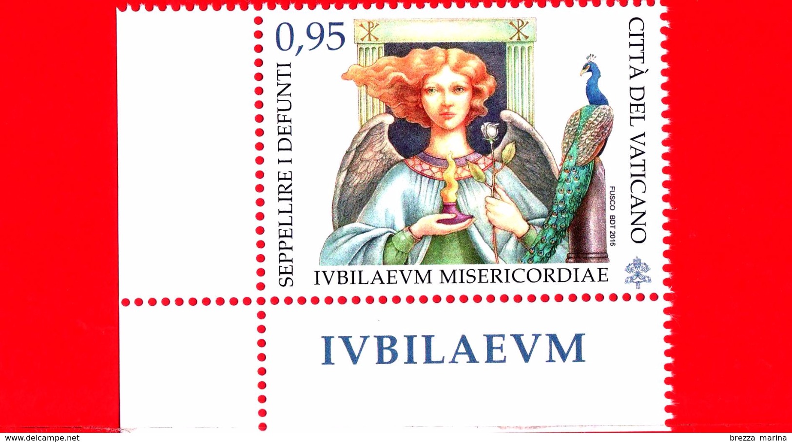 Nuovo - MNH - VATICANO - 2016 - Giubileo Della Misericordia - Opere Di Misericordia - Seppellire I Defunti - 0.95 &euro; - Unused Stamps