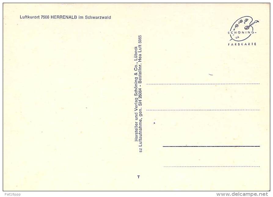 DEUTSCHLAND Allemagne - HERRENALB : Luftkurort - Im Schwarzwald - CPSM GF - - Bad Herrenalb