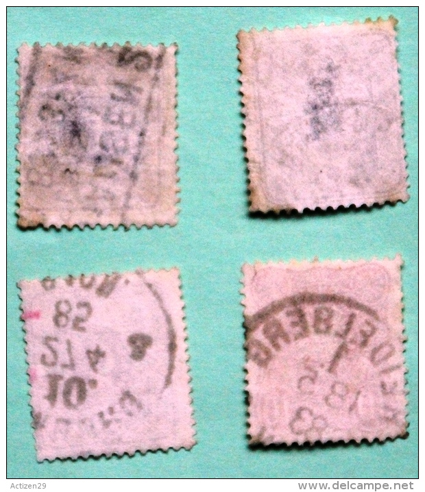 Lot De 4 Timbres Oblitérés Empire N°37 Et 38 - Used Stamps