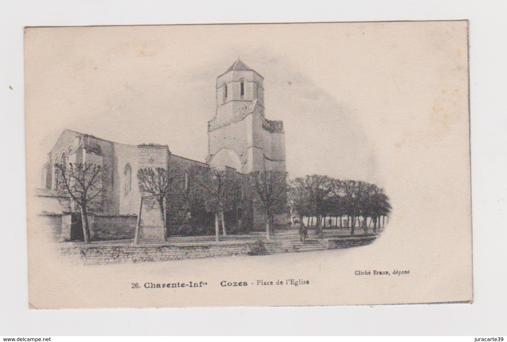 Cozes.17.Charente Maritime.Place De L'Eglise.1916 - Autres & Non Classés