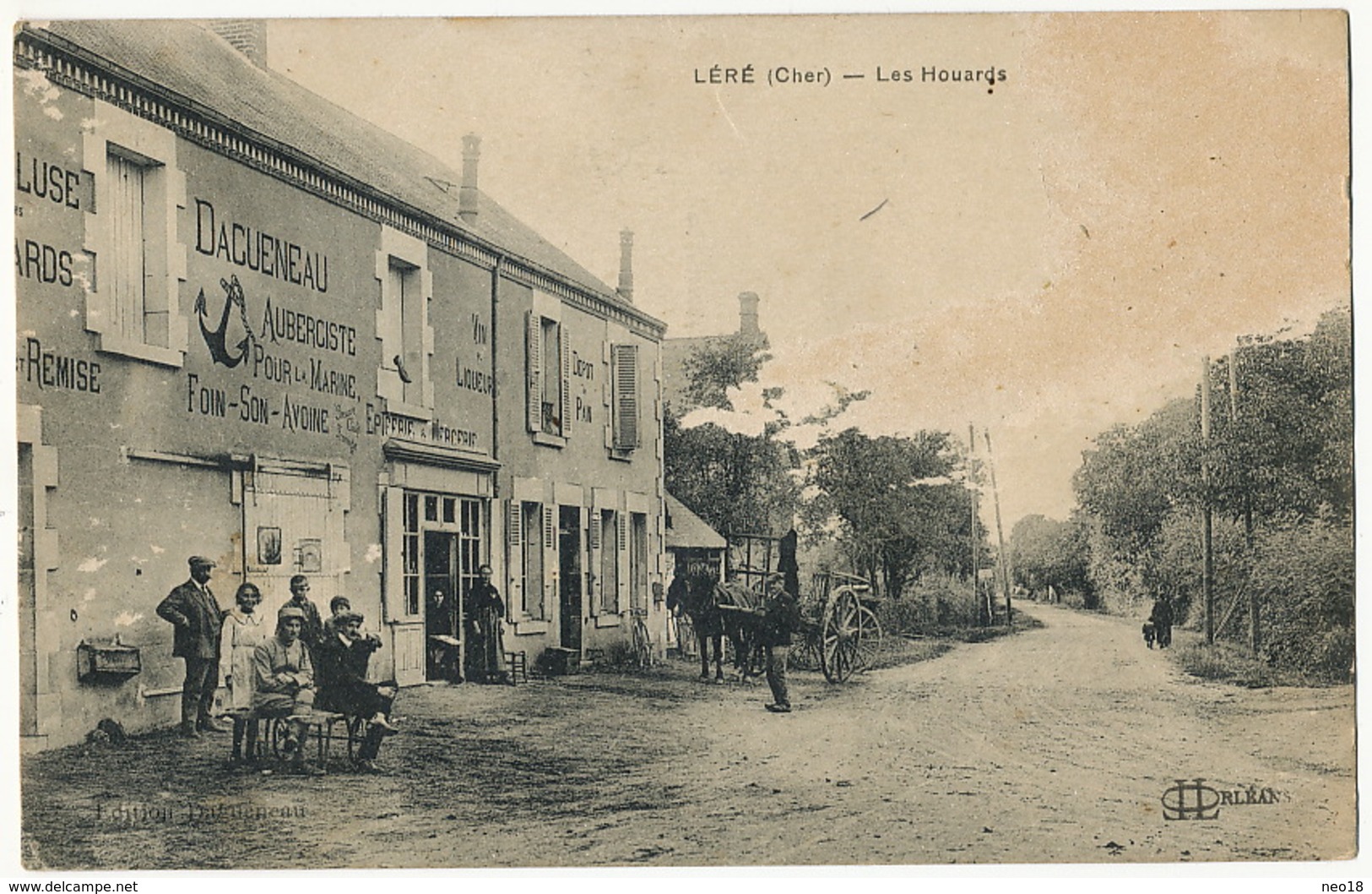 Léré Les Houards Dagueneau Aubergiste Pour La Marine Canal Edit Dagueneau Le Deley - Lere