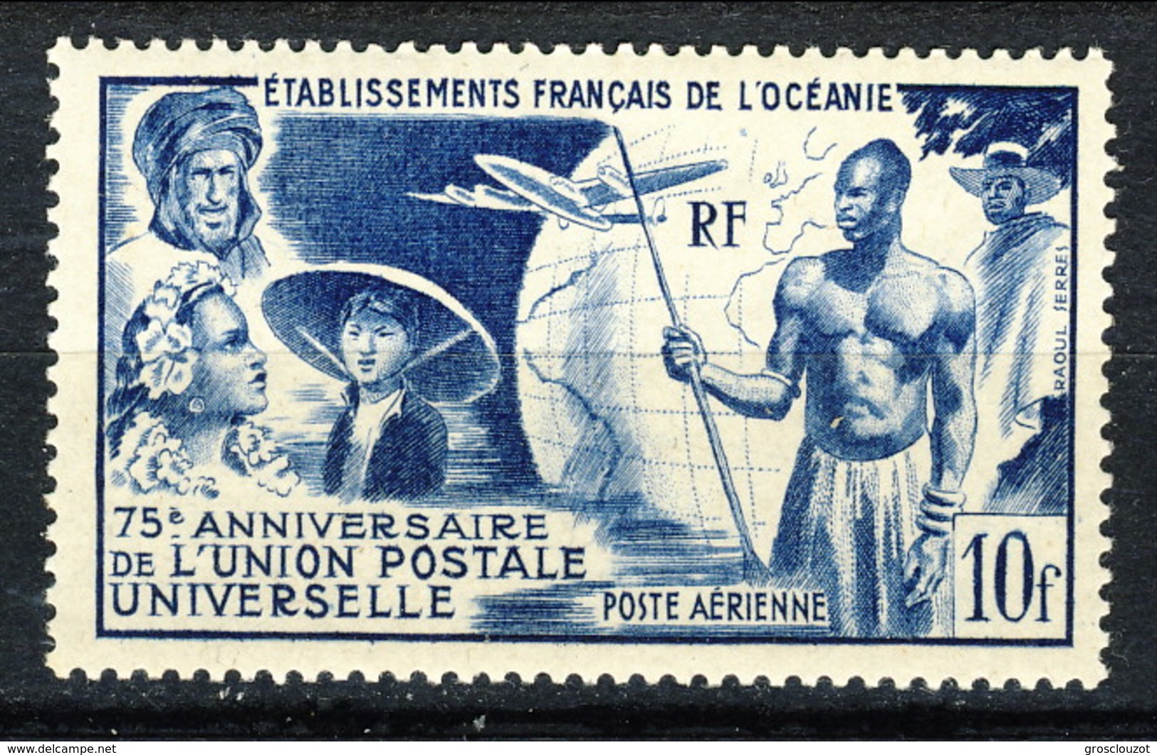 Oceania Posta Aerea 1949 N. 29 MLH Cat. &euro; 21 - Poste Aérienne