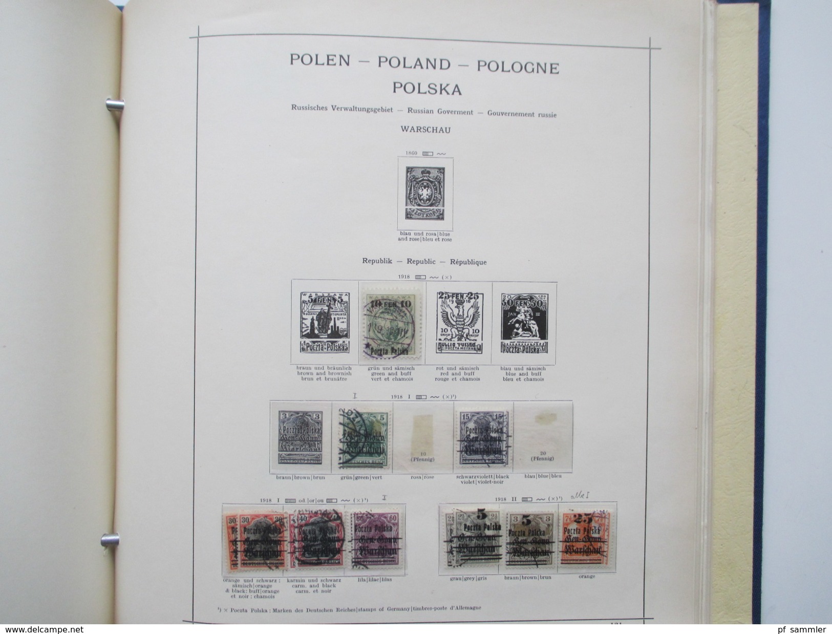 Sammlung Bulgarien / Polen */o interessantes VD Album mit viel Material! Fundgrube!? ab ca. 1881 - 1943