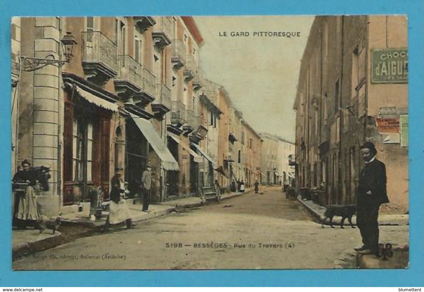 CPA 5198 - Rue De Travers BESSEGES 30 - Bessèges