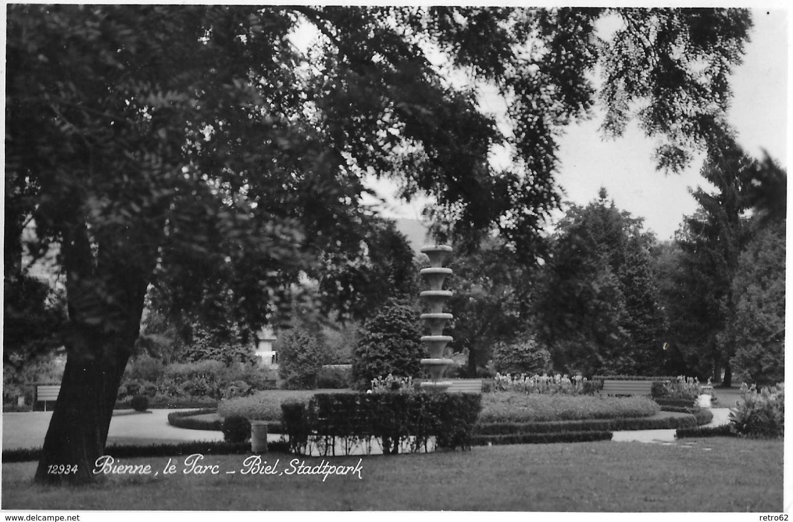 BIEL &rarr; Der Stadtpark Von Biel Anno 1942 - Autres & Non Classés