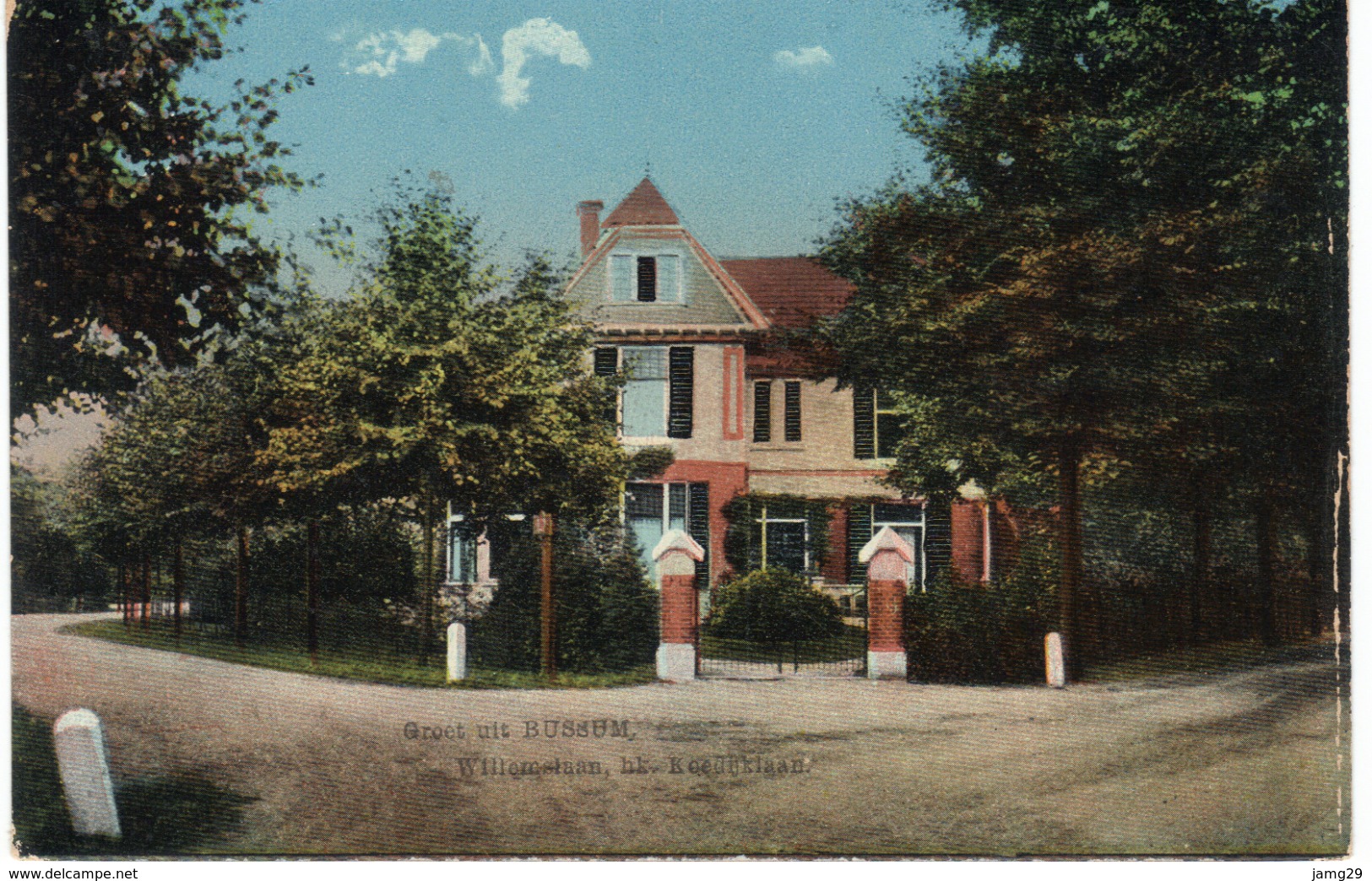 Nederland/Holland, Bussum, Willemslaan Hoek Koedijklaan, Ca. 1910, Versie 2 - Bussum