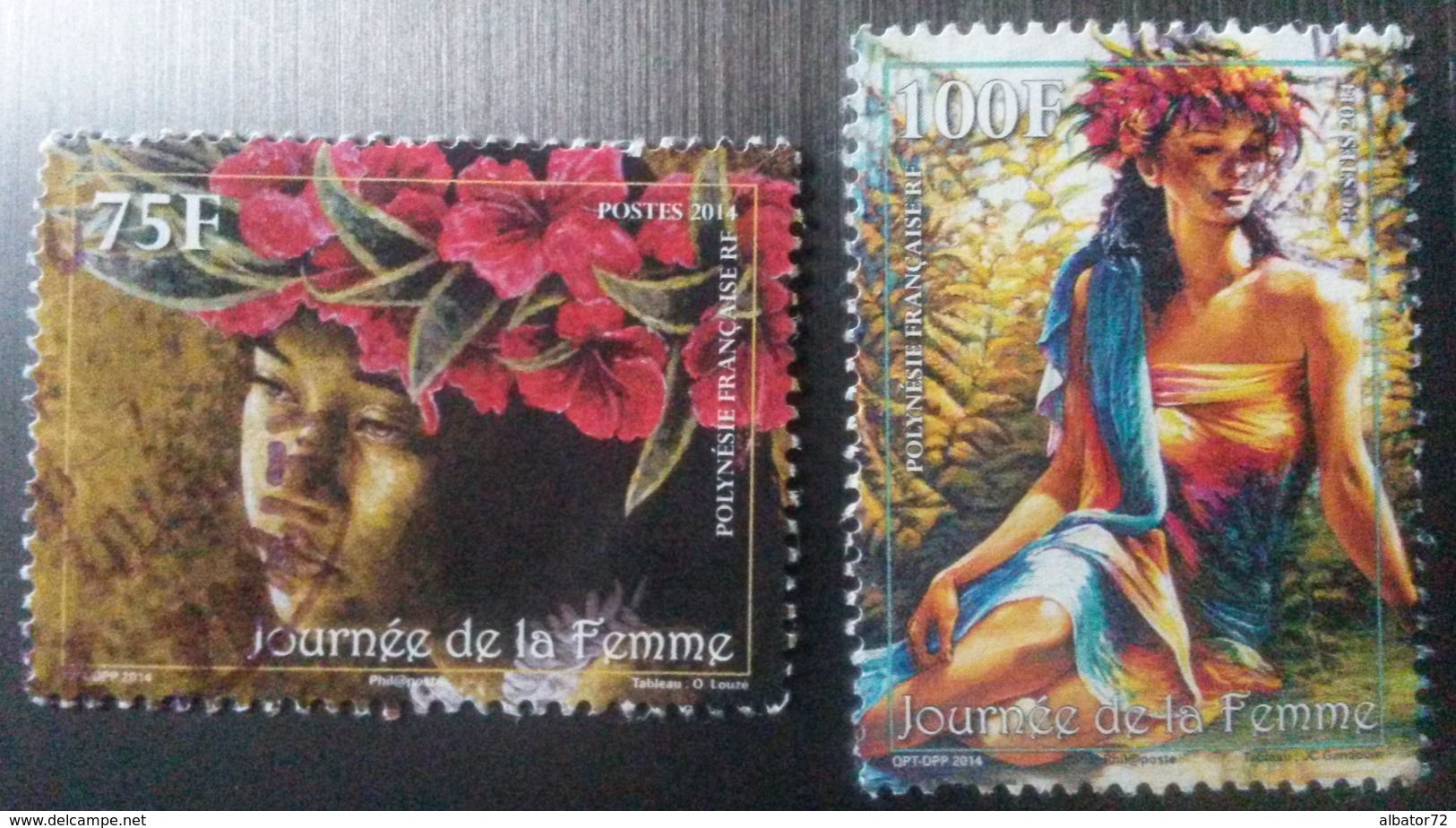 Lot Série &hearts; Polynésie Française N°1056/57 - Journée De La Femme 2014 - Oblitéré - Oblitérés