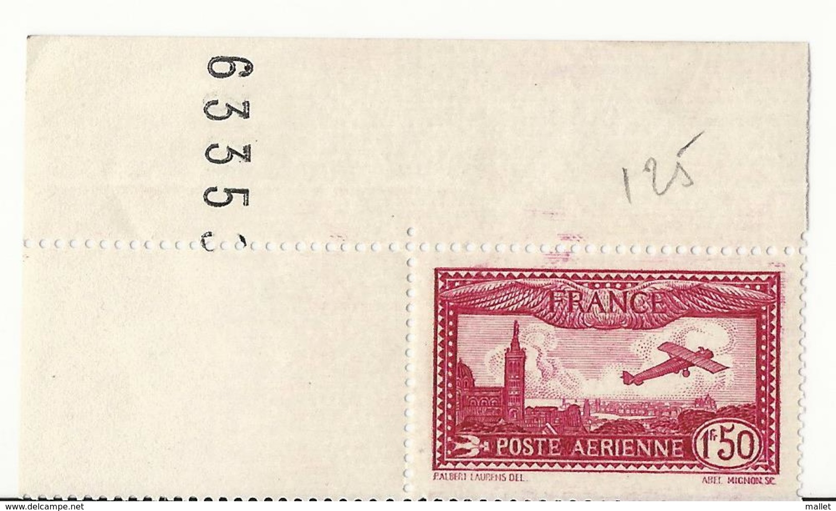 Poste Aérienne N°5, Neuf ** Avec Bord De Feuille - 1927-1959 Neufs
