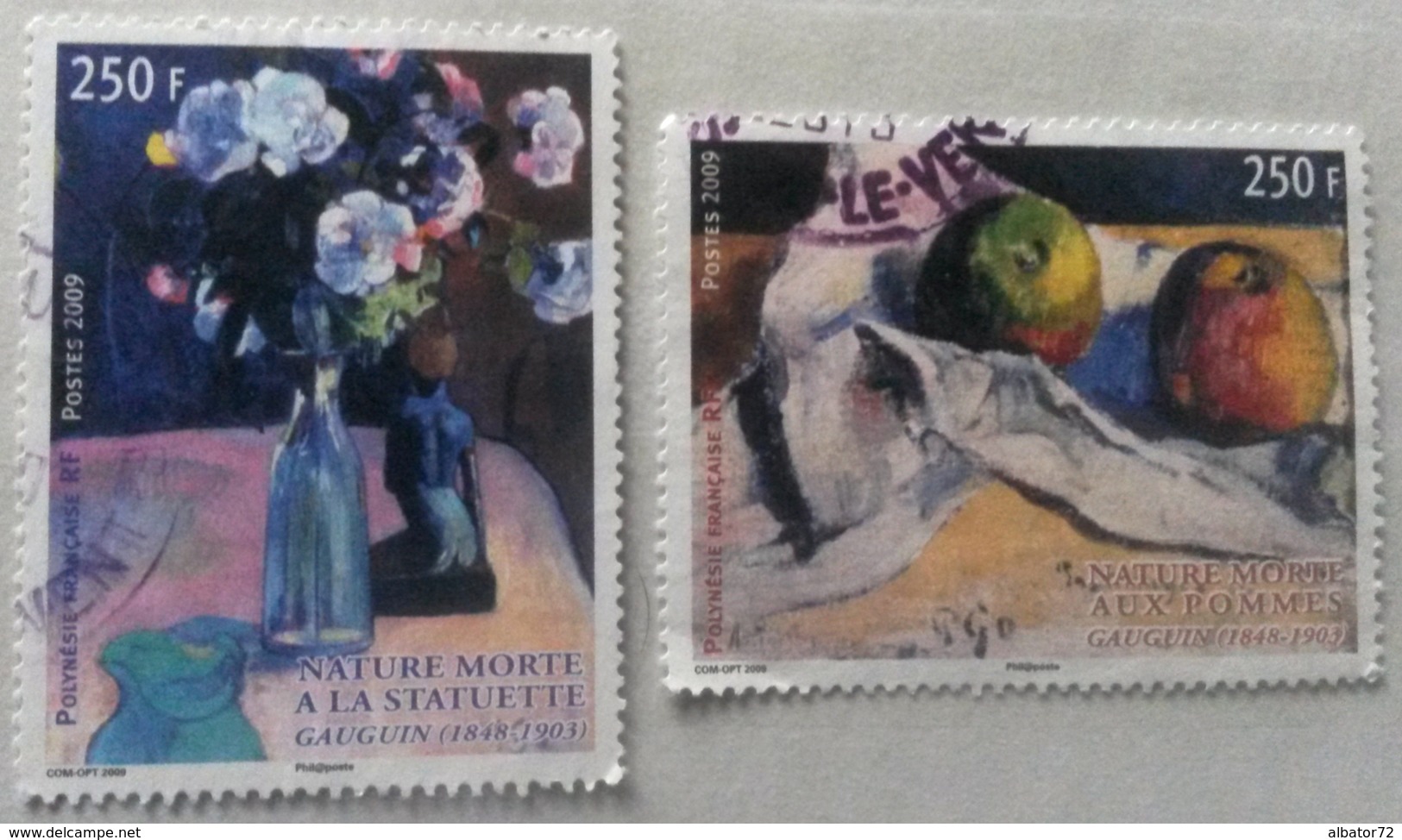 Lot Série &hearts; Polynésie Française -YT 894/95 - Peinture Gauguin - 2009 - Oblitéré - Oblitérés