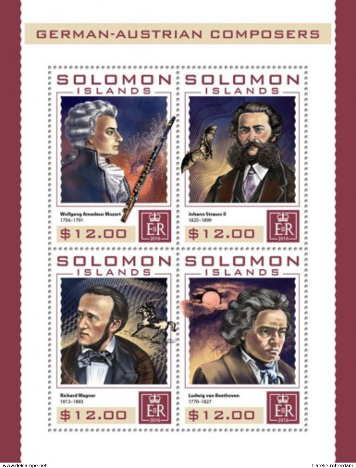 Solomon Eilanden / Solomon Islands - Postfris / MNH - Sheet Dirigenten 2016 - Solomoneilanden (1978-...)