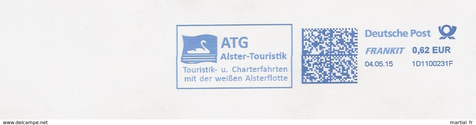 EMA Allemagne Germany Deutschland CYGNE SCHWAN SWAN CISNE ATG ALSTER TOURISTIK CHARTERFAHRTEN VOYAGE CHARTER FLOTTE - Schwäne