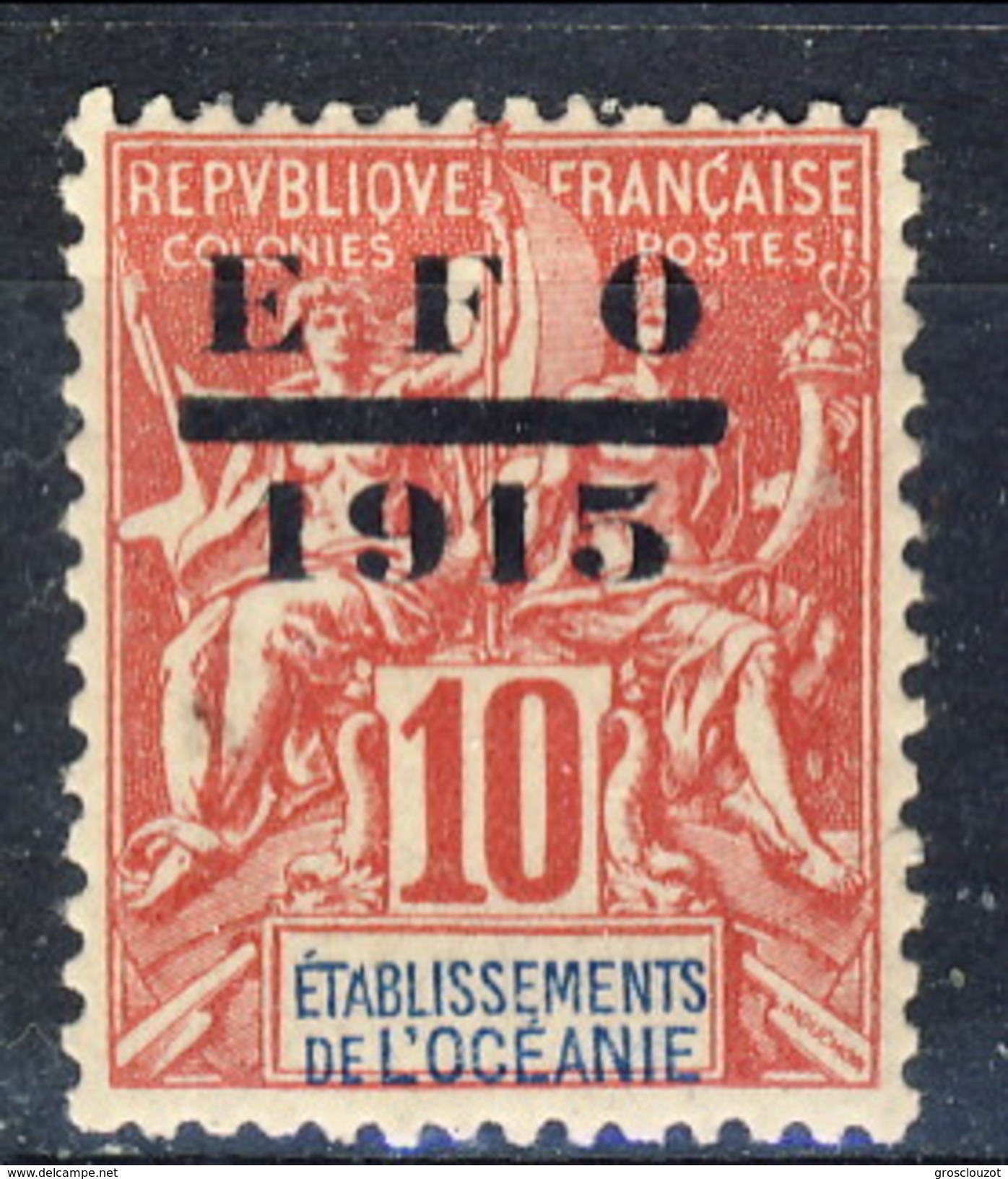 Oceania 1915 N. 38 Sovrastampato MNH Cat. &euro; 10.70 - Neufs