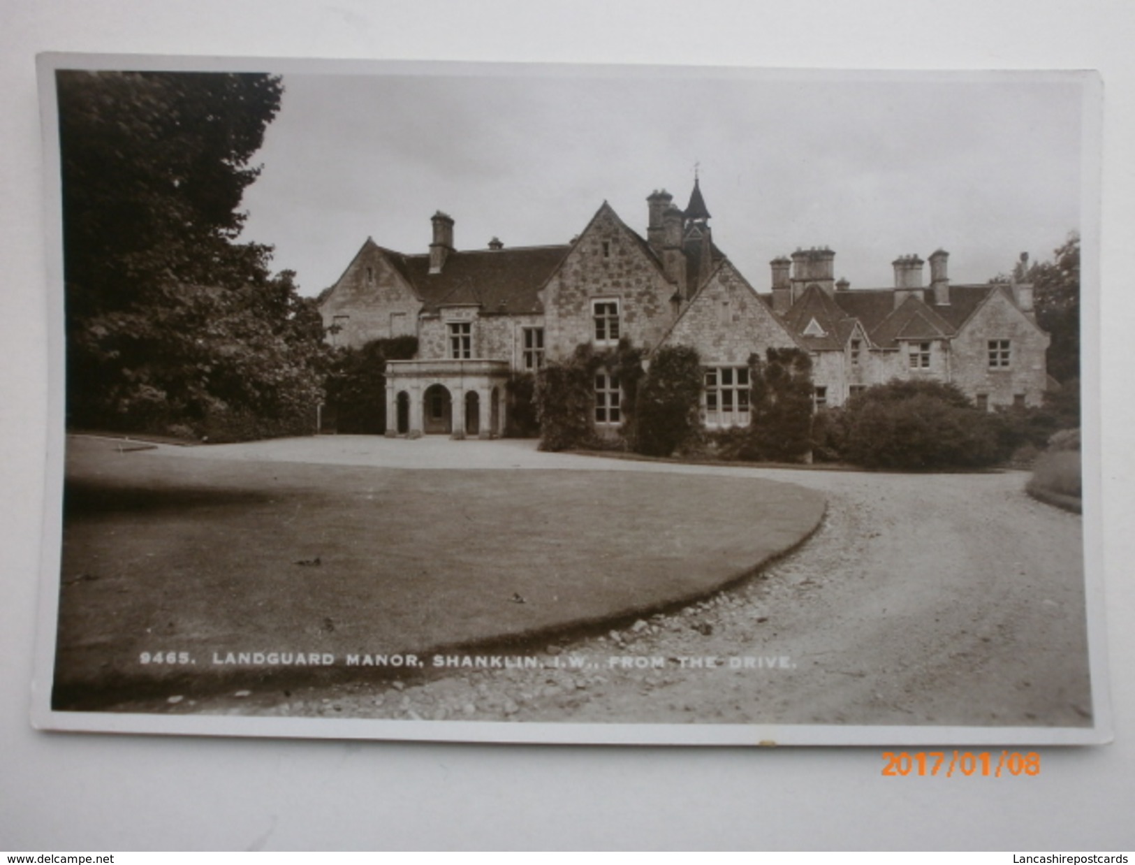 Postcard Landguard Manor Shanklin Isle Of Wight IOW From The Drive By Sweetman & Son RP  My Ref B1445 - Other & Unclassified