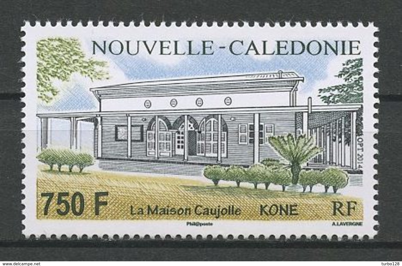 Calédonie 2014 N° 1216 ** Neuf  MNH Superbe La Maison De Caujolle Bâtiment - Unused Stamps