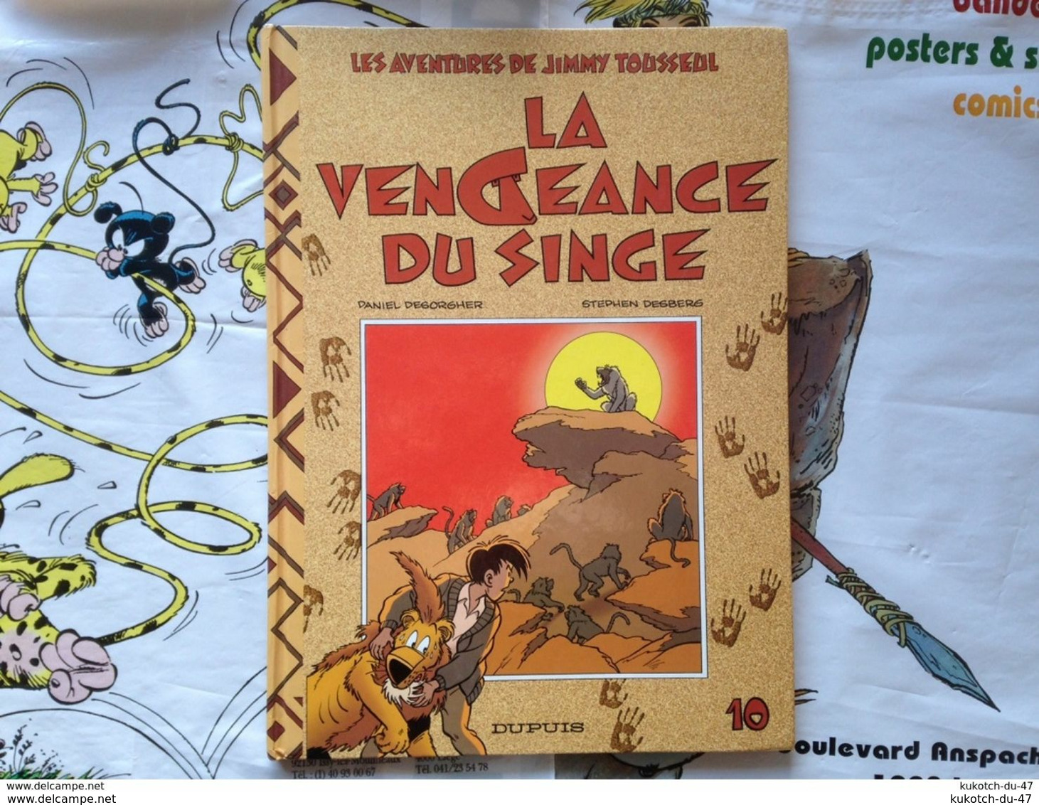 BD Jimmy Tousseul - Tome 10 - La Vengeance Du Singe - Desorgher - Desberg (E.O.) - Jimmy Tousseul