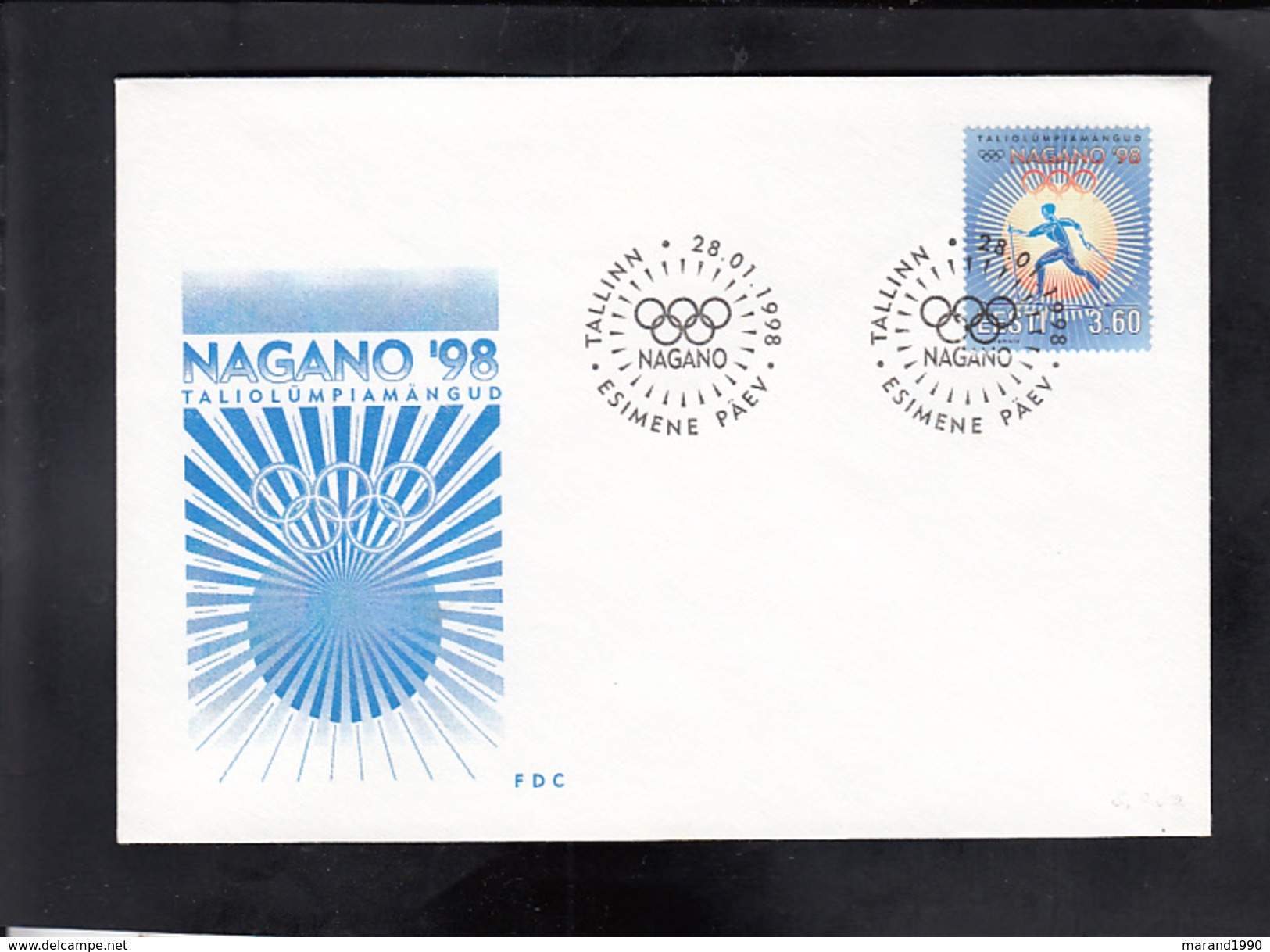 ESTONIA FDC - Winter 1998: Nagano