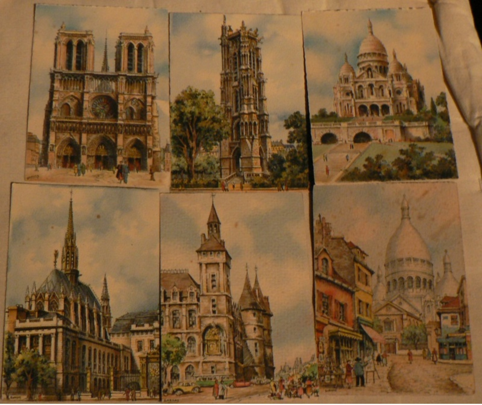 BARDAY : Lot De 21 Cartes Couleur De PARIS - 5 - 99 Postcards