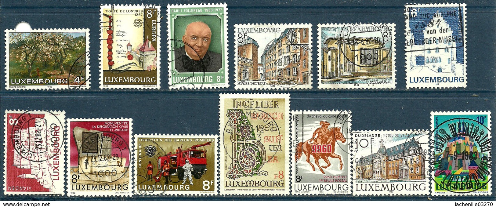 Luxembourg 1982-1983  13 TP Oblitérés - Gebraucht