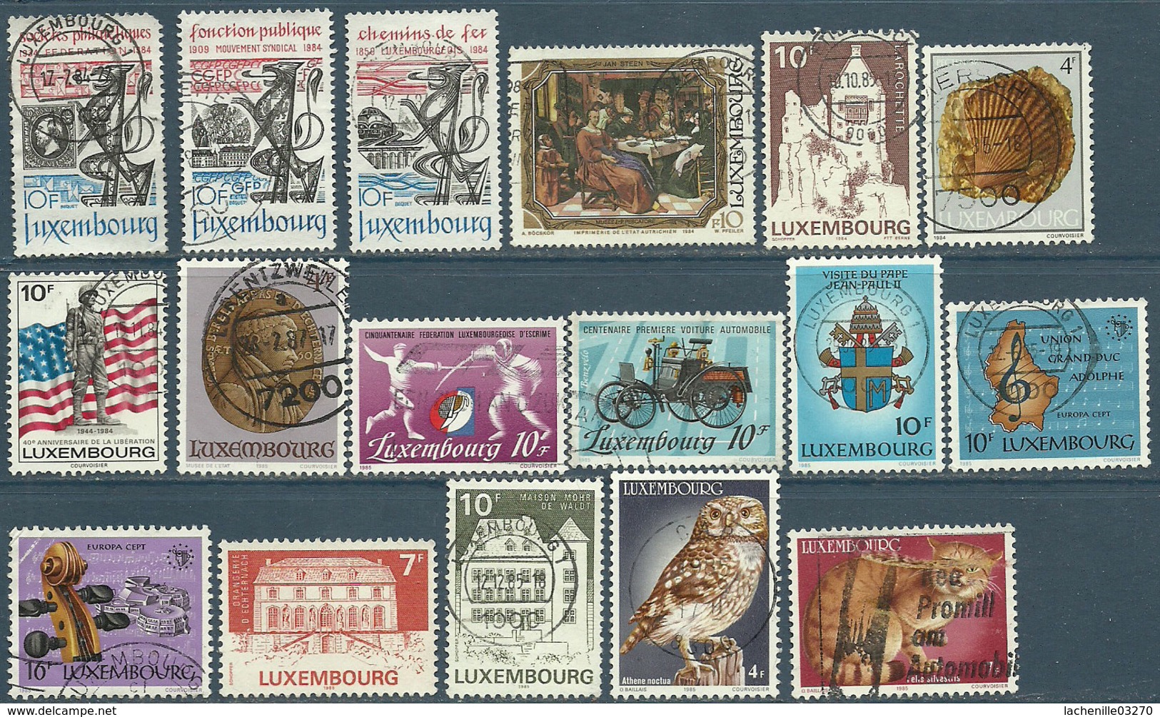 Luxembourg 1984-1985  17 TP Oblitérés - Gebraucht