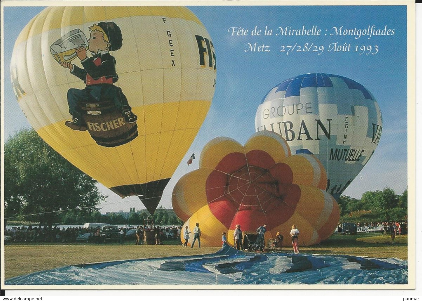 10x15   Fete De La Mirabelle  En 1993  Montgolfiades  Fischer  ( Biere) - Metz