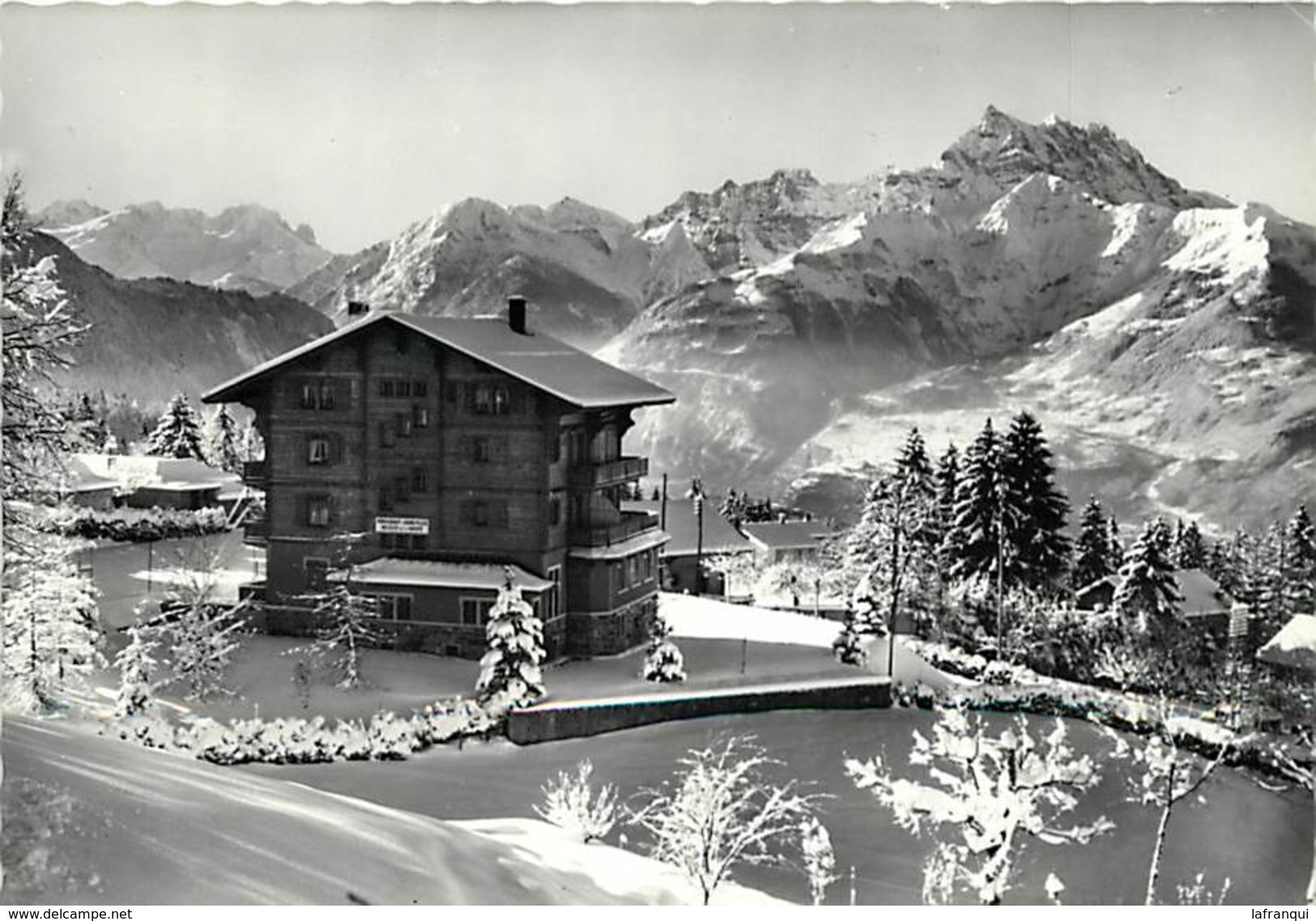 -cpsm -ref :T971- Suisse -villars Sur Ollon -les Glaciers Du Trient Et Dents Du Midi   - Carte Bon Etat  - - Villars-les-Moines