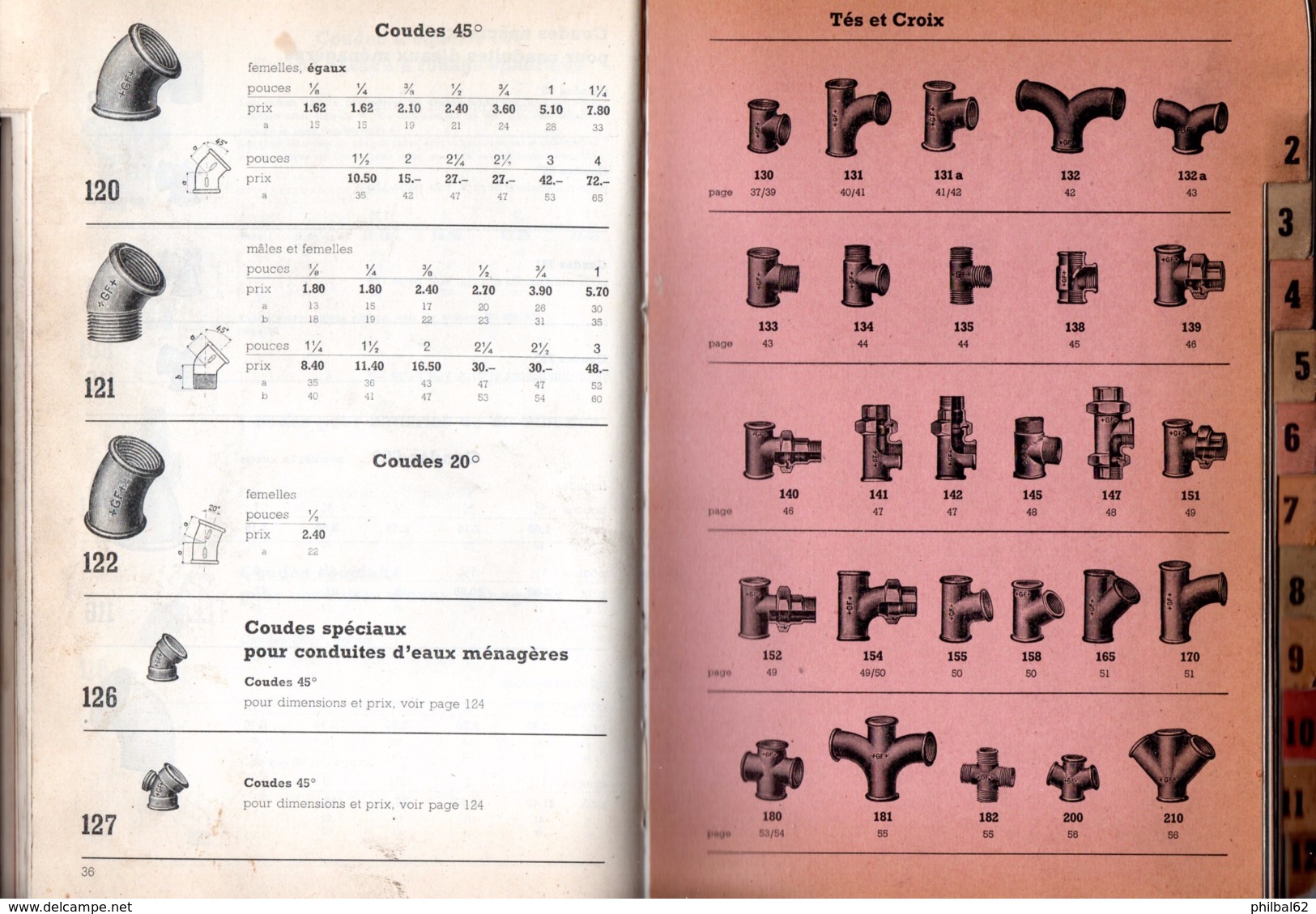 Catalogue De 210 Pages. Année 1953. Raccords En Fonte, Tubes, Coudes, Tés, Robinets, Richardson à Marseille. - Catalogues