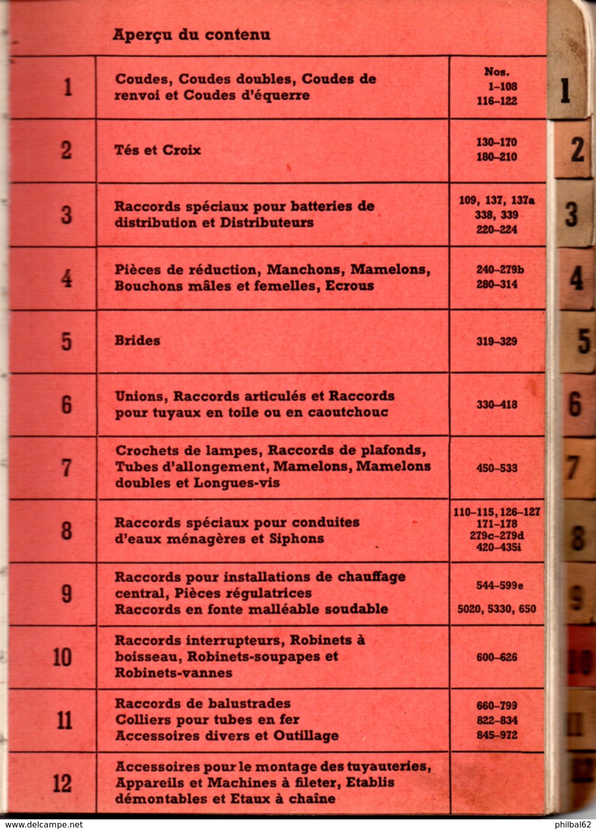 Catalogue De 210 Pages. Année 1953. Raccords En Fonte, Tubes, Coudes, Tés, Robinets, Richardson à Marseille. - Catalogues