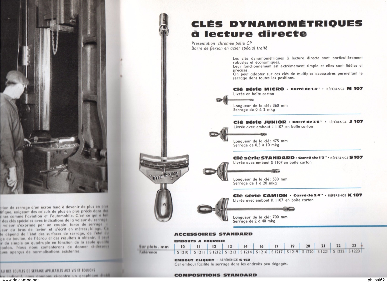 Catalogue De 48 Pages. Année 1964. Outils De Serrage, Clés Diverses, Douilles, Pinces, Tournevis. Demurger à Roanne. - Catalogues