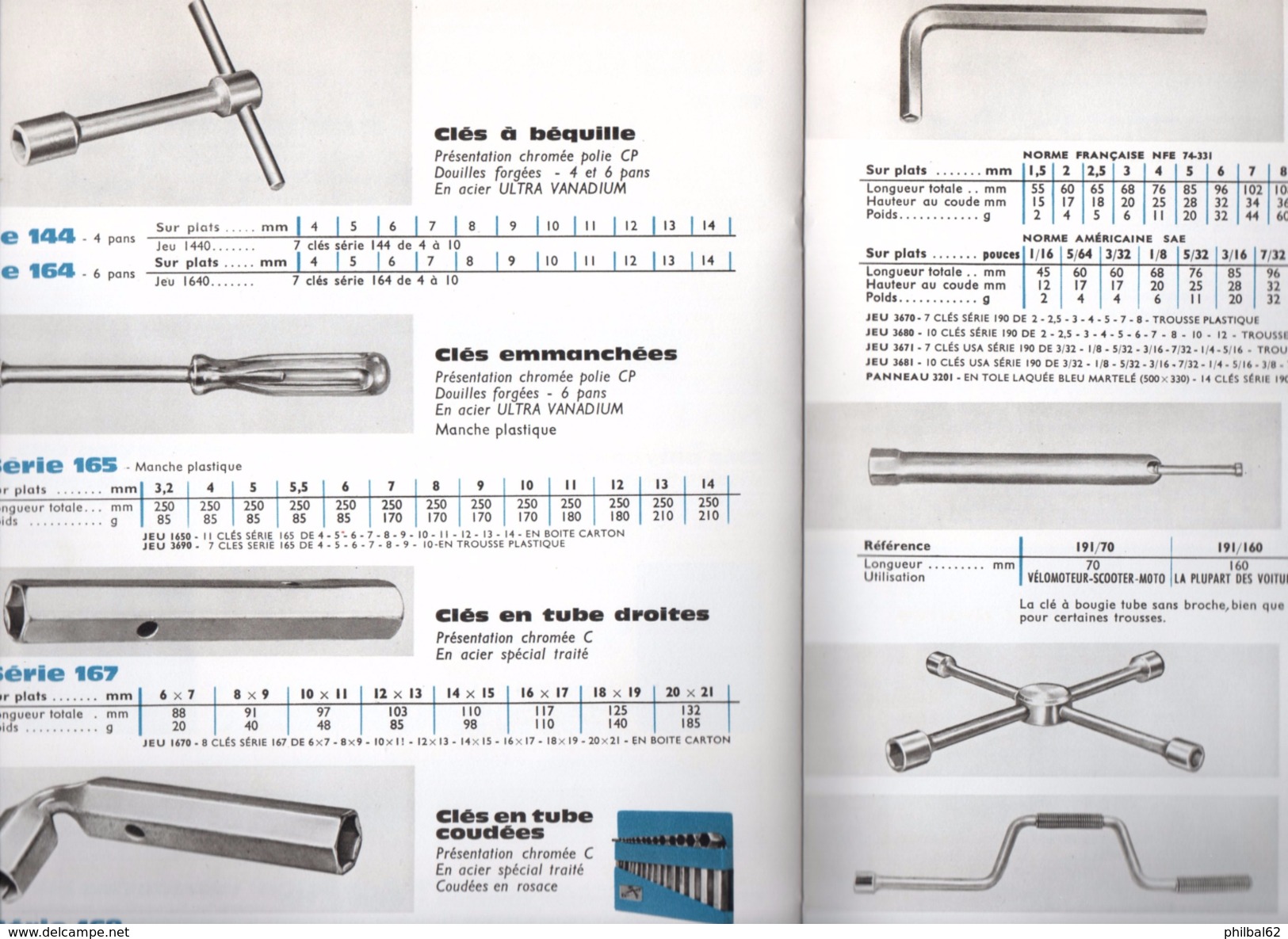 Catalogue De 48 Pages. Année 1964. Outils De Serrage, Clés Diverses, Douilles, Pinces, Tournevis. Demurger à Roanne. - Catalogues