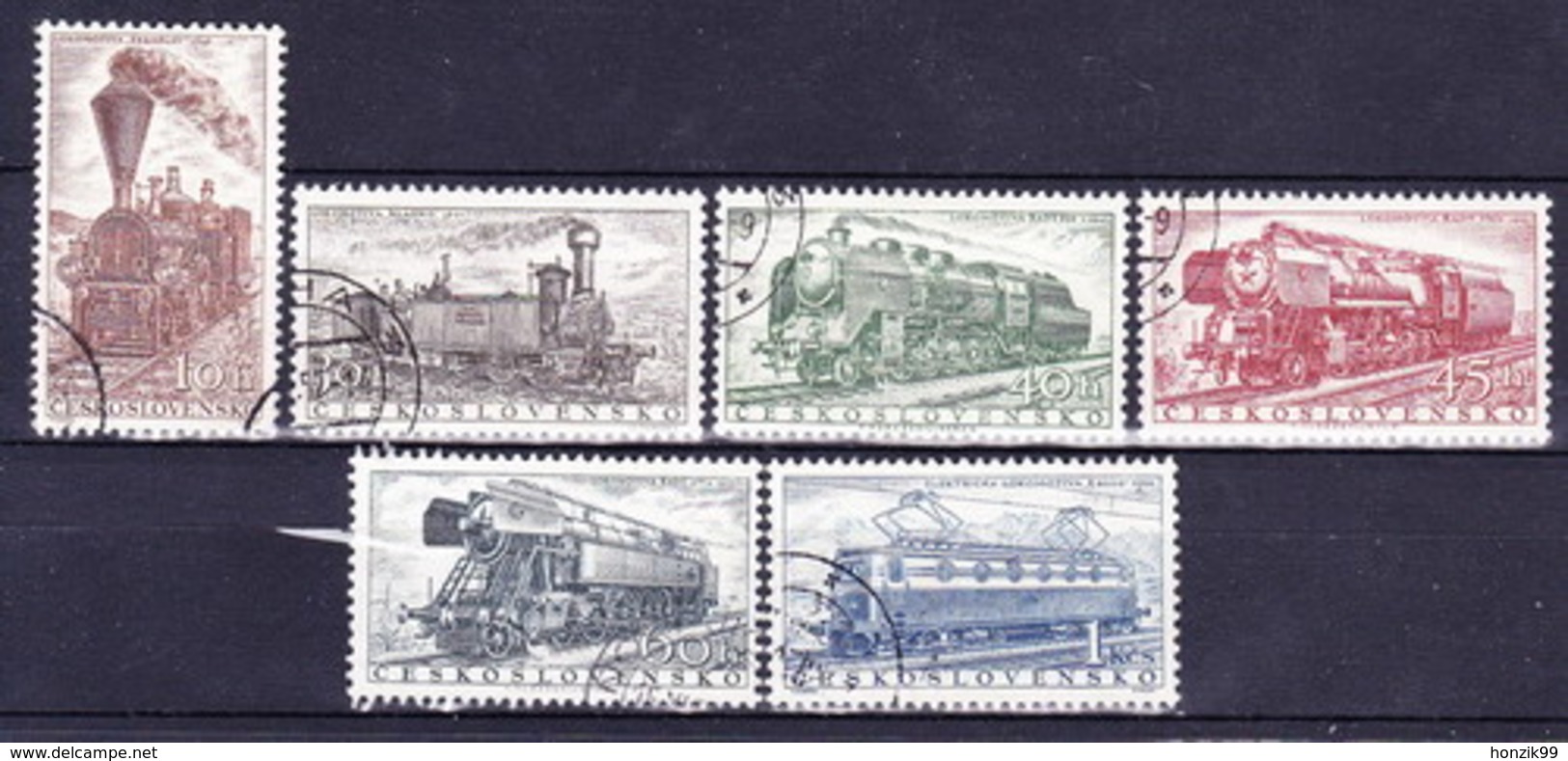 Tchécoslovaquie 1956 Mi 988-93 (Yv 875-80), Obliteré - Used Stamps