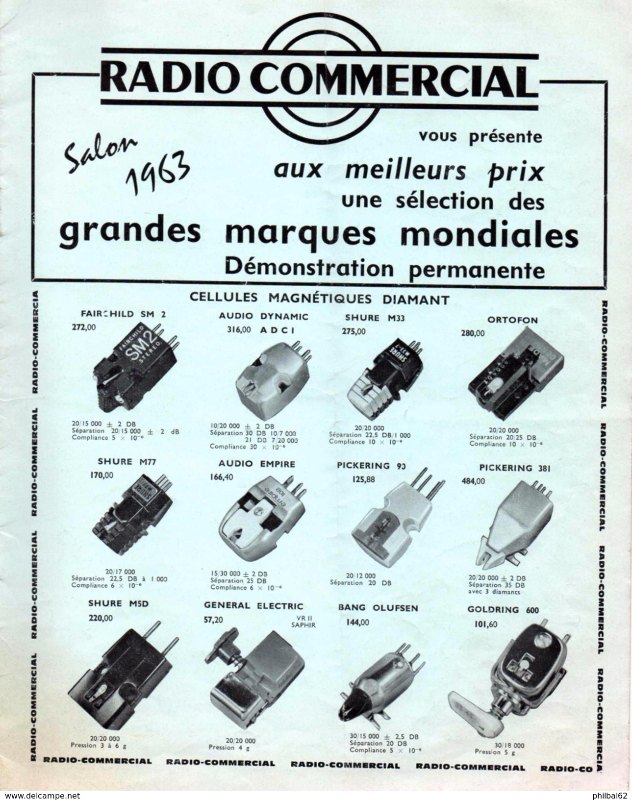 Catalogue De 4 Pages : Matériel Radio : Platines, Amplis, Tuners, HP, Baffles, Magnétophones. - Libros Y Esbozos