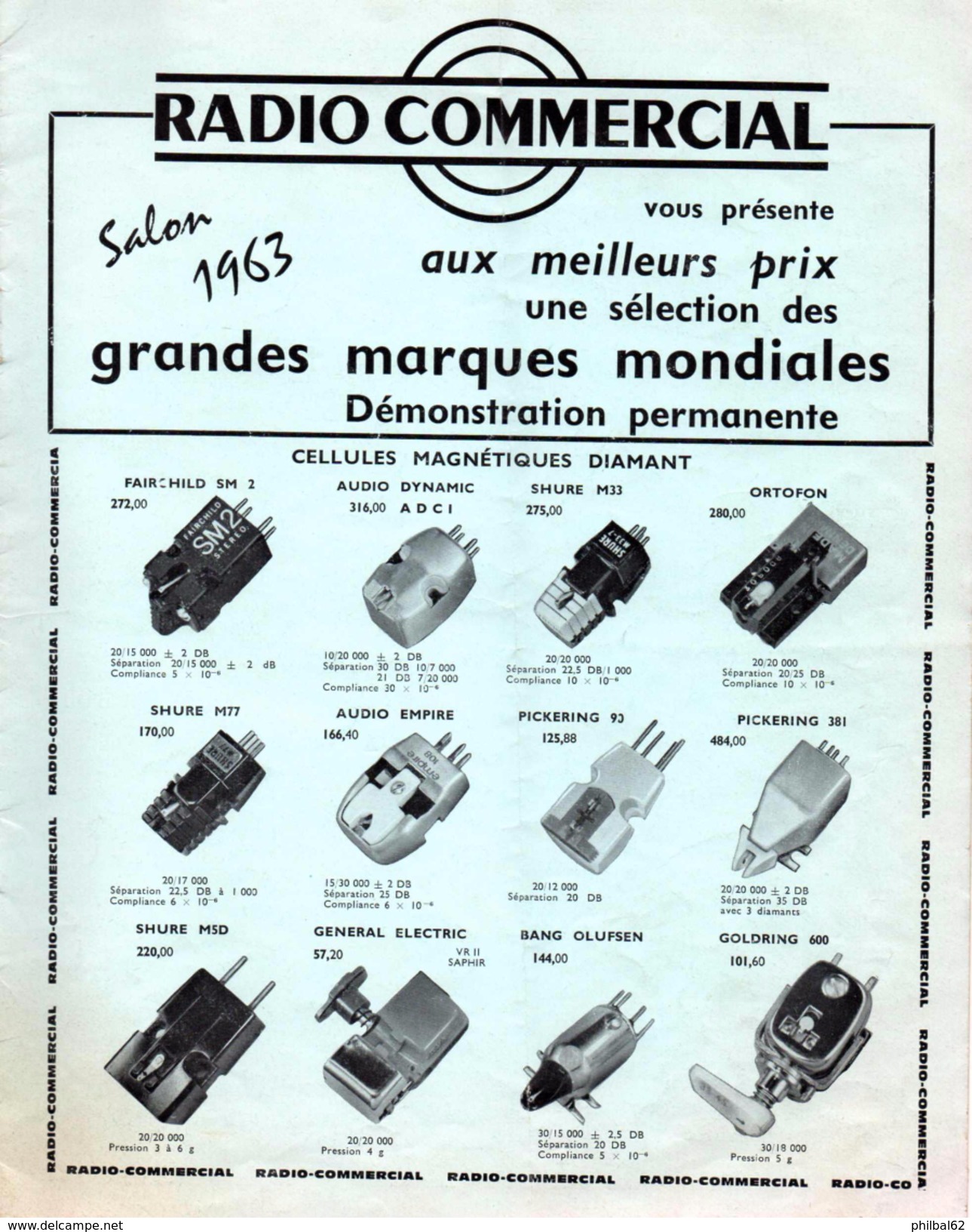 Catalogue De 4 Pages : Matériel Radio : Platines, Amplis, Tuners, HP, Baffles, Magnétophones. - Libri & Schemi