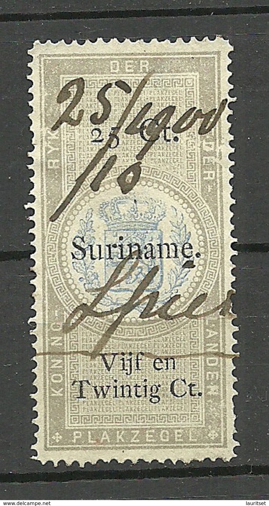 NEDERLAND Netherlands Suriname Revenue Tax O 1900 - Suriname ... - 1975