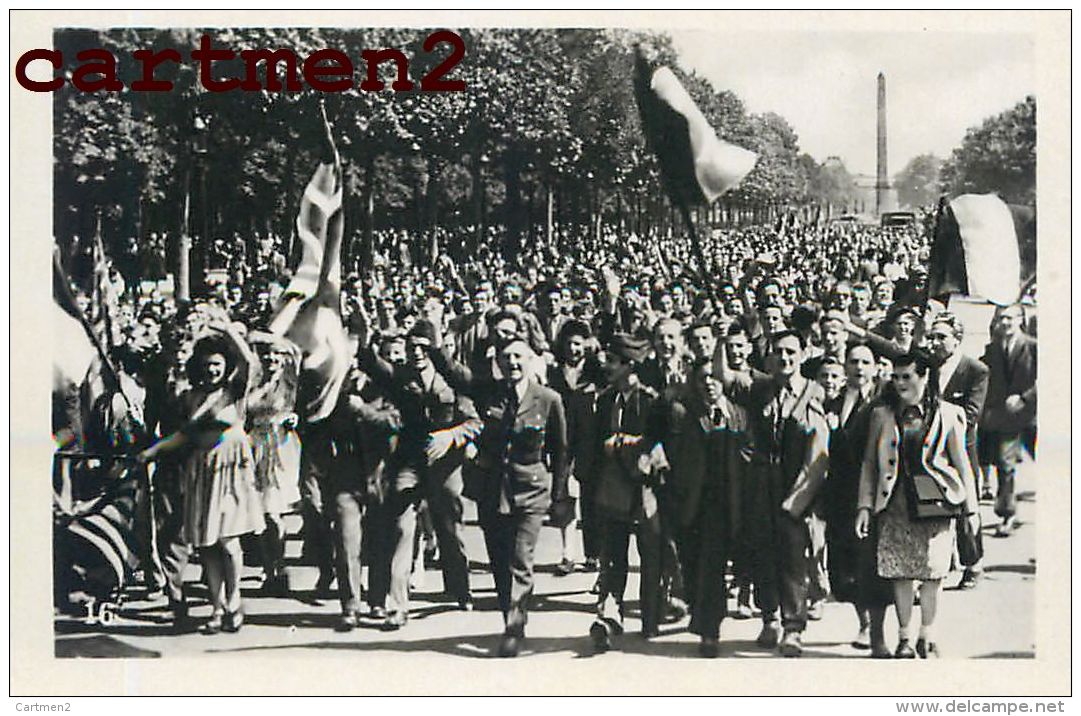 20 PHOTO ANCIENNE : LIBERATION DE PARIS ARMISTICE GENERAUX GUERRE CASERNE OCCUPATION ALLEMANDE KRIEG - Guerre, Militaire