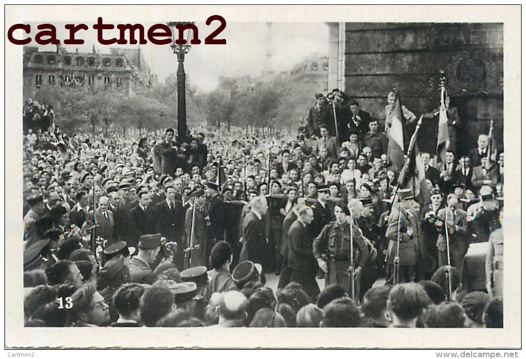 20 PHOTO ANCIENNE : LIBERATION DE PARIS ARMISTICE GENERAUX GUERRE CASERNE OCCUPATION ALLEMANDE KRIEG - Guerre, Militaire