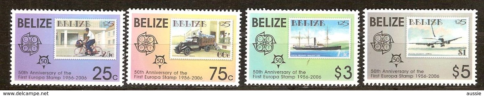 Belize 2006 Yvertn° 1197-1200 *** MNH  Cote 13 Euro 50 Ans Europa 50 Jaar - Belize (1973-...)