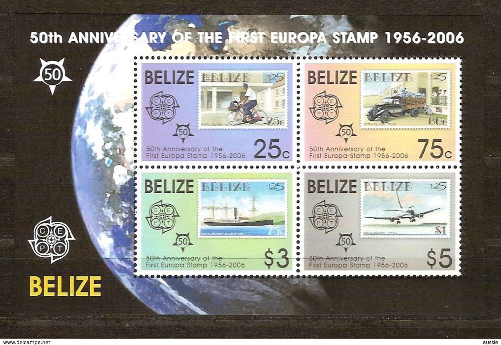 Belize 2006 Yvertn° Bloc 91*** MNH  Cote 13 Euro 50 Ans Europa 50 Jaar - Belize (1973-...)