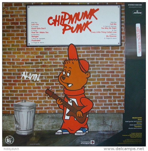 * LP *  THE CHIPMUNKS - CHIPMUNK PUNK (Holland 1980) - Rock