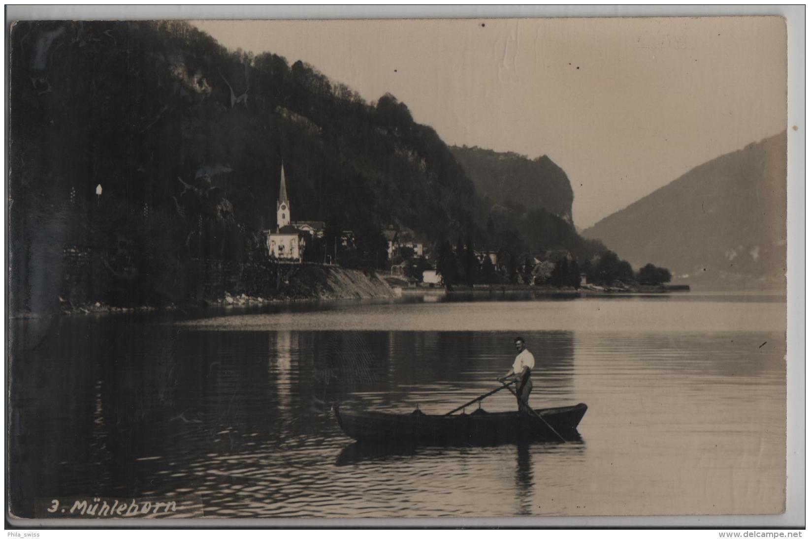 Mühlehorn (Gasthaus Zur Traube) Mit Ruderboot - Photo No. 3 - Mühlehorn