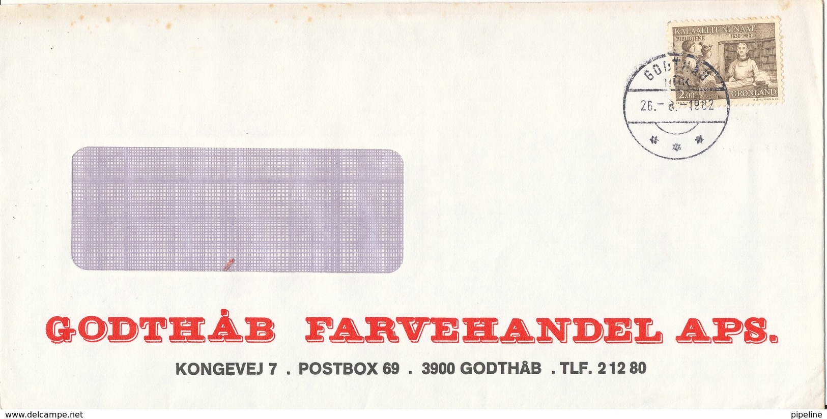 Greenland Cover Godthab 26-8-1982 - Autres & Non Classés