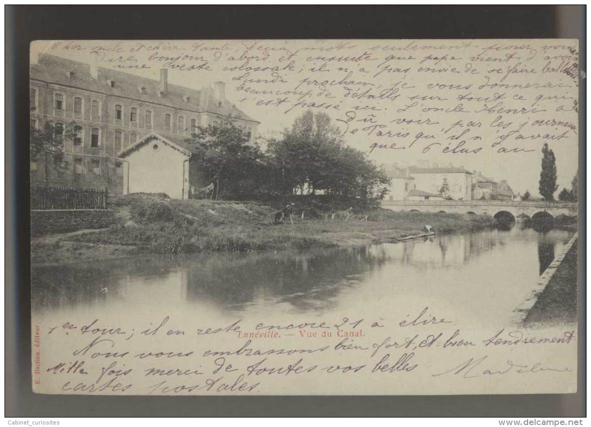 Lunéville - 1904 - Vue Du Canal -  Emplacement Pour Lavandières - Linge - Luneville