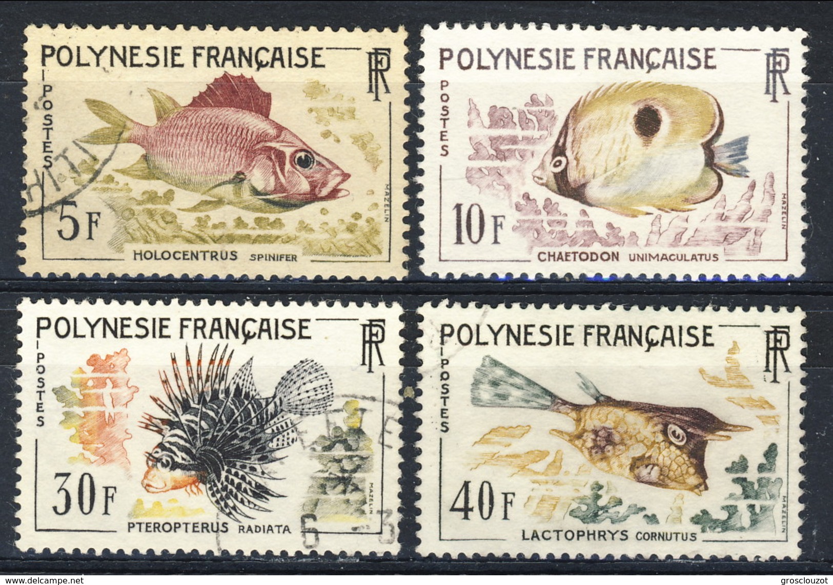 Polynesie 1962 Serie N. 18-21 Usati Cat. &euro; 25 - Used Stamps