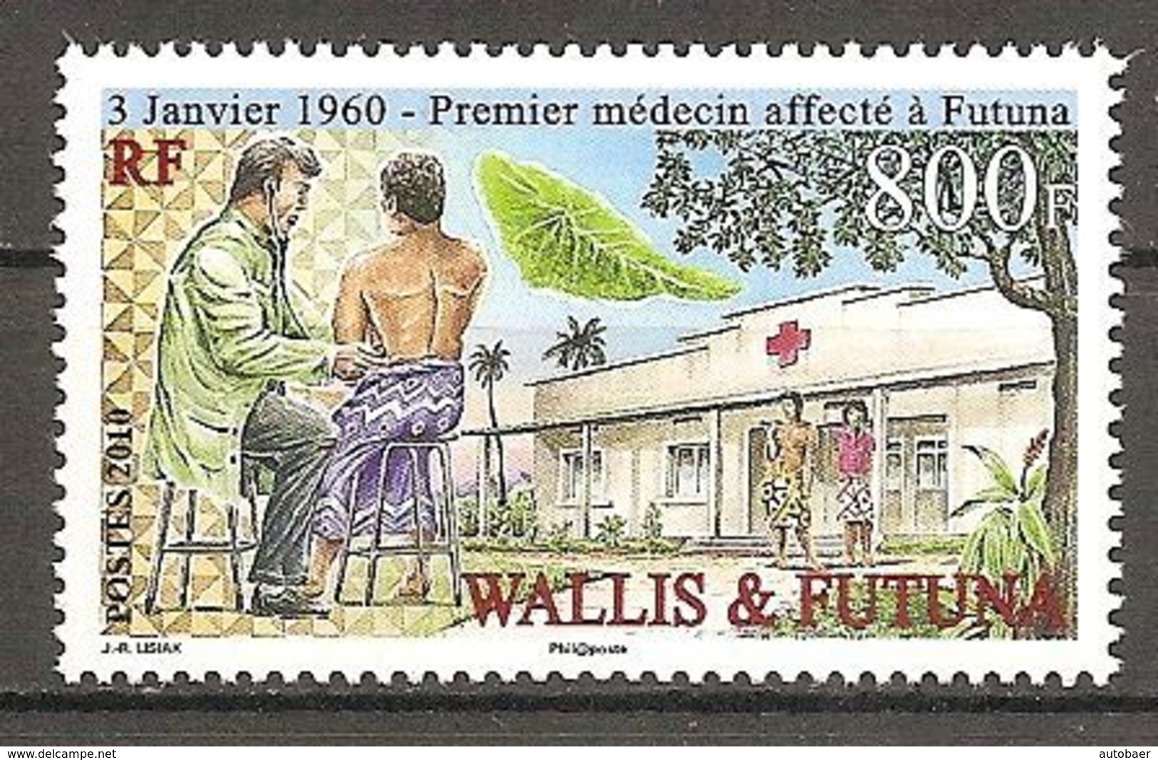 Wallis Und Et Futuna 2010 Premier Medecin Affecte Doctor Medical Niederlassung Arzt Michel No. 1002 MNH Postfrisch Neuf - Neufs