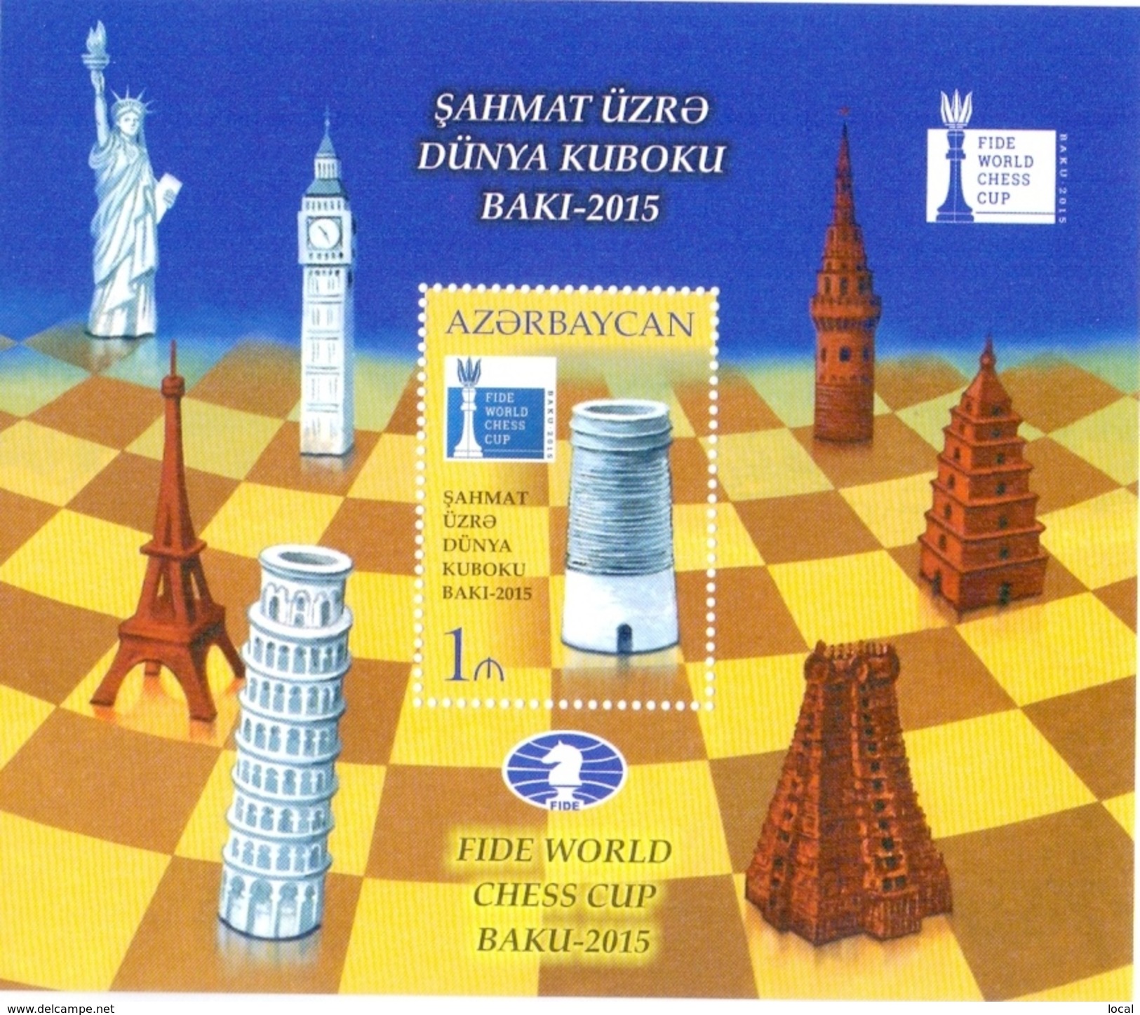 World Chess Cup. Baku 2015  Azerbaijan Azerbaïdjan Aserbaidschan - Azerbaïjan