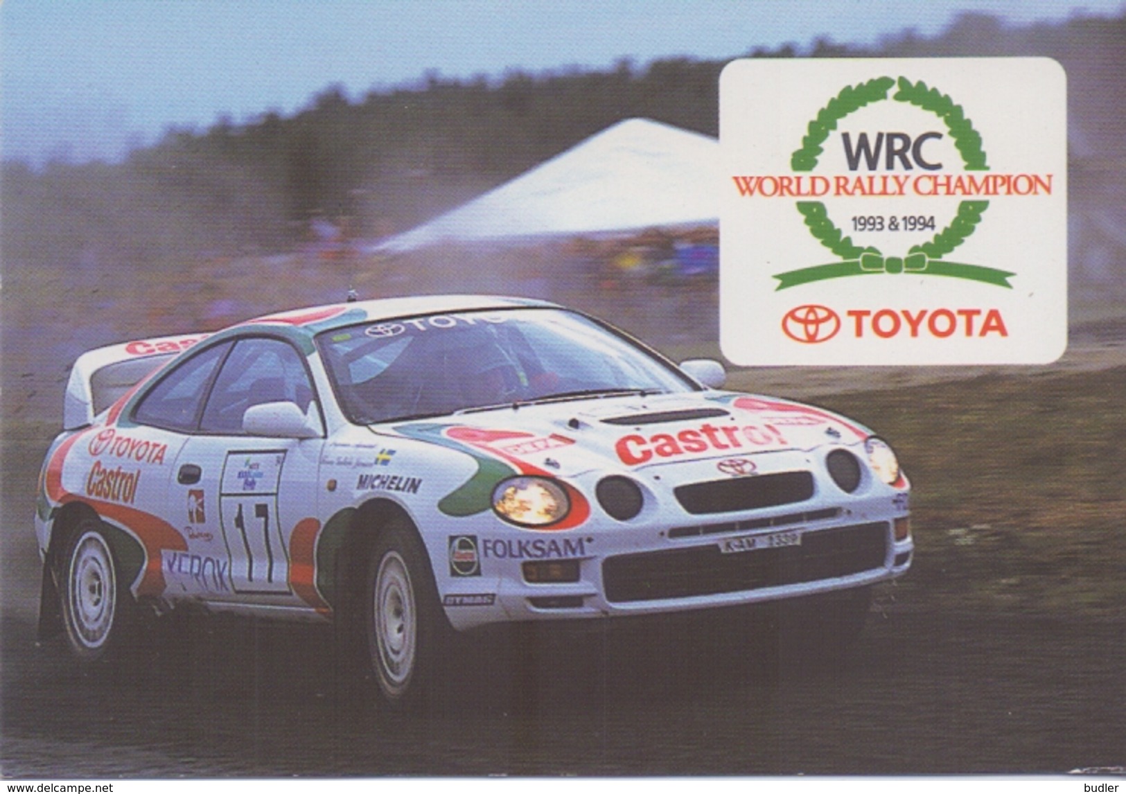 BELGIË/BELGIQUE : 1995 : Kalender / Calendrier De Poche  @§@ TOYOTA &ndash; World Rally Champion @§@ : AUTO,CAR, - Petit Format : 1991-00