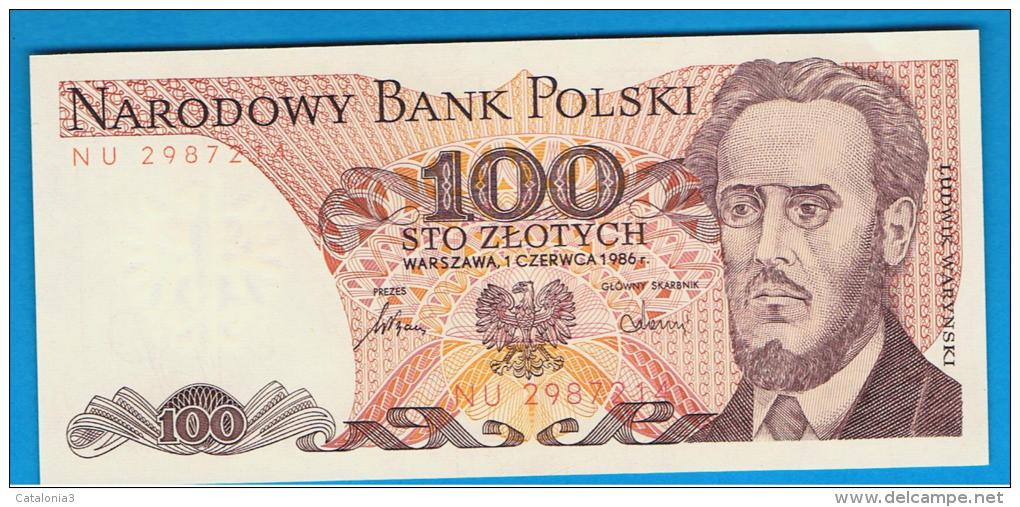 POLONIA - 100 Zlotych 1986 SC  P-143 - Poland