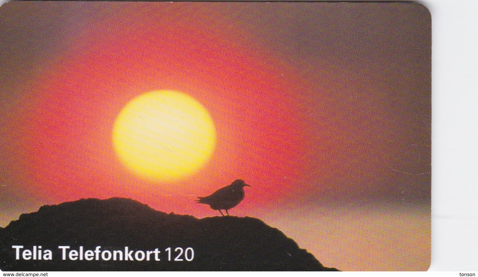 Sweden, 120.043, Sol Och Fågel, Bird, 2 Scans. - Schweden