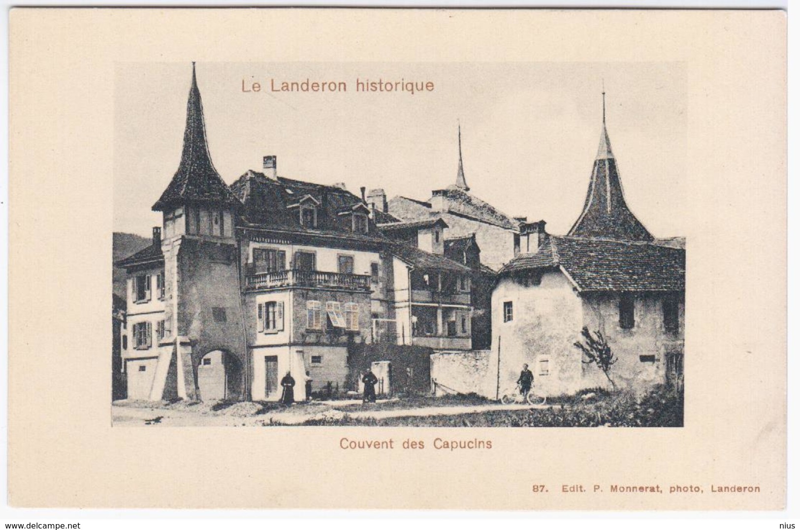 Switzerland Schweiz Suisse Svizzera, Le Landeron Historique, Couvent Des Capucins - Le Landeron